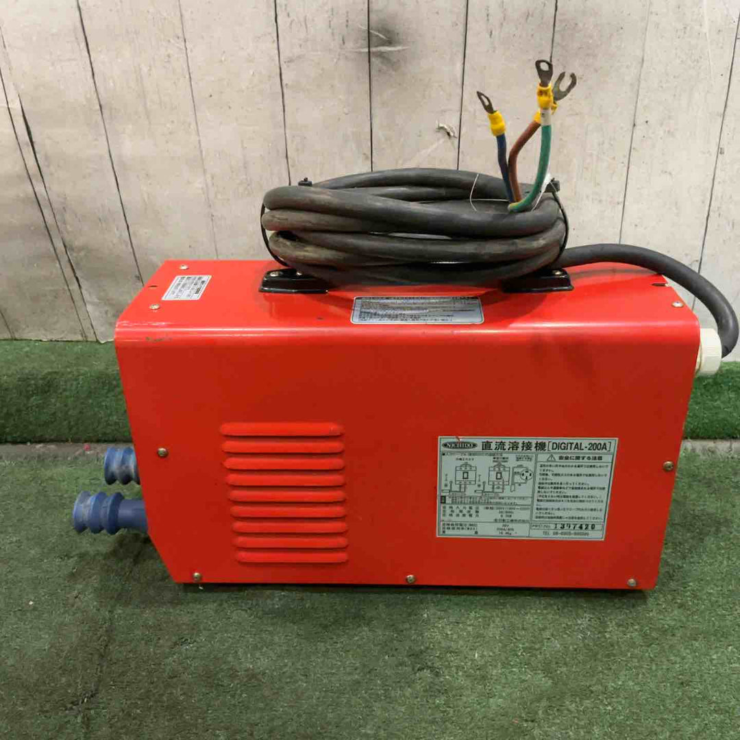 ◇日動 直流溶接機 デジタルインバータ溶接機 単相200V専用 DIGITAL-200A 動作確認済【川口店】