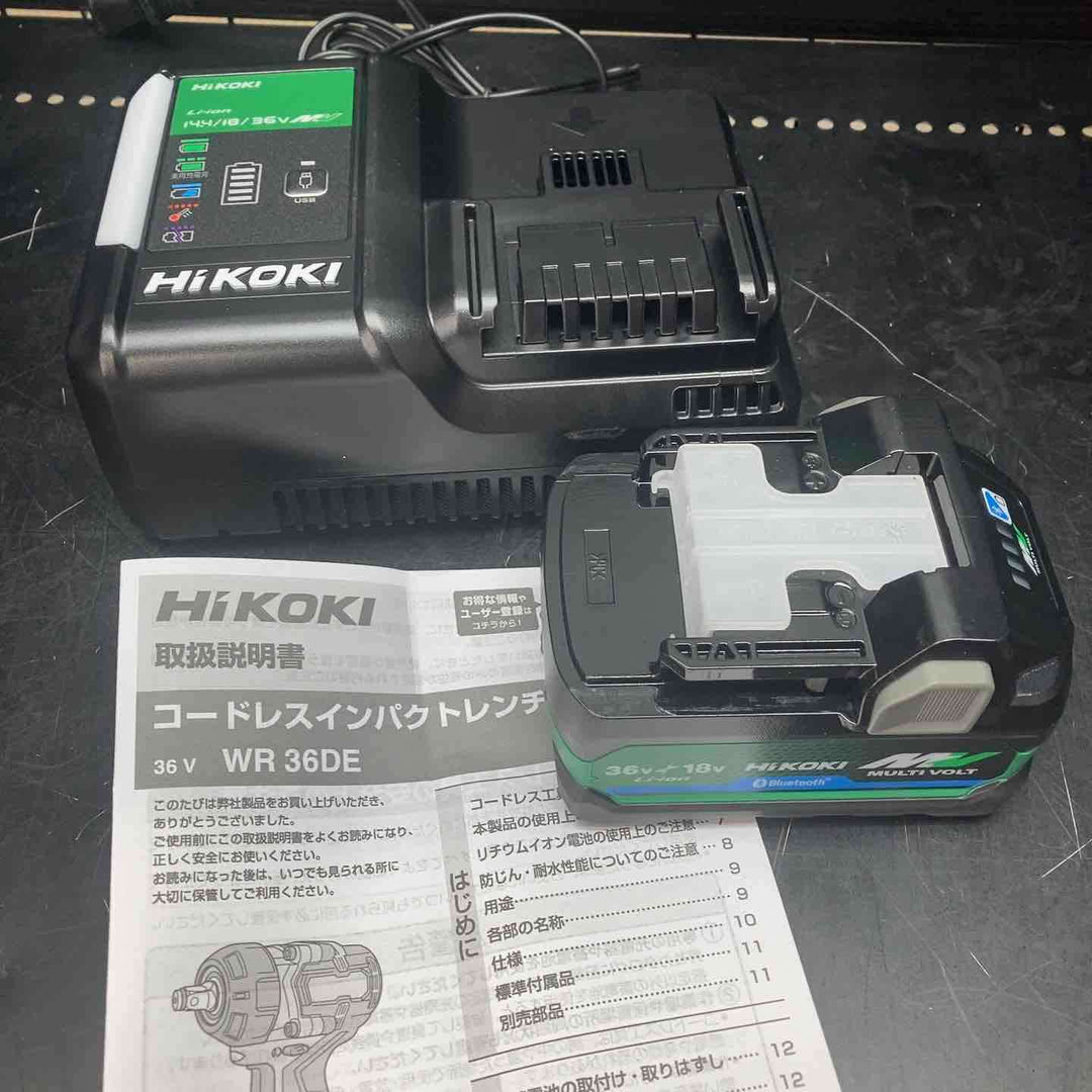 ★ハイコーキ(HIKOKI ※旧:日立工機) コードレスインパクトレンチ WR36DE(2XPSZ)【川越店】