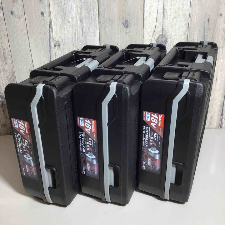 【未使用品】 限定色 マキタ makita コードレス インパクトドライバー TD173DGXAB 3台 フルセット インパクト レッド 赤 純正 純正品 【戸田店】
