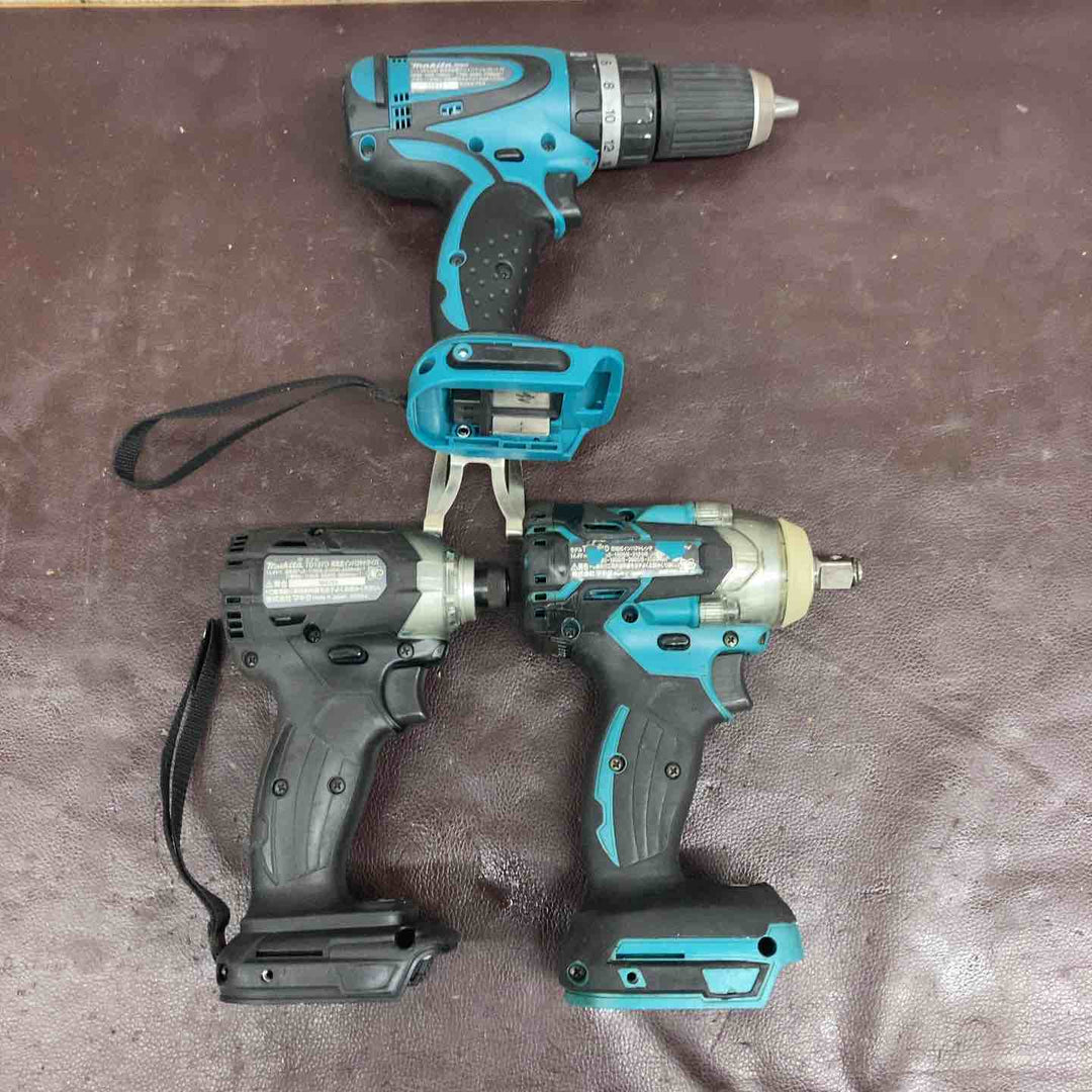 【中古品】マキタ(makita) インパクトドライバー TD137DRFXB 震動ドリルドライバー HP440DZ インパクトレンチ TW284DZ 3台セット【東大和店】