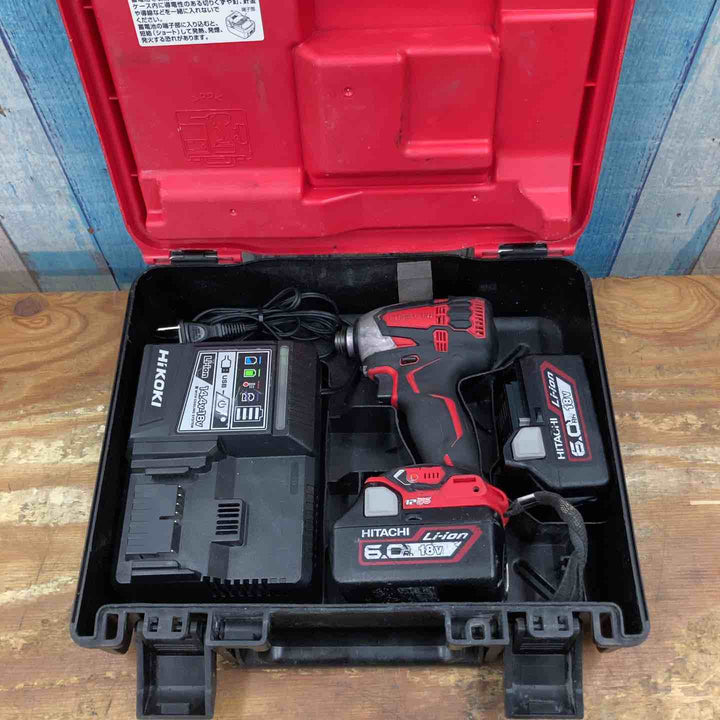 【中古品】★ハイコーキ(HIKOKI ※旧:日立工機) コードレスインパクトドライバー WH18DDL2(2LYPK)(SR) 18V フルセット【柏店】
