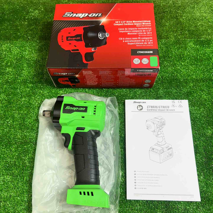 スナップオン/Snap-on 1/2sq コードレスインパクトレンチ CT9035KGDB グリーン 本体のみ【桶川店】