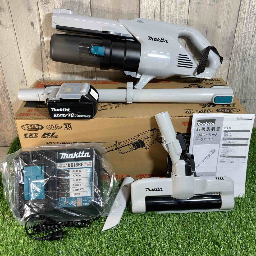 ★マキタ(makita) 18V コードレスクリーナー CL287FDRFG(バッテリ・充電器付)【戸田店】