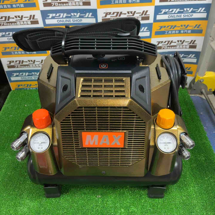 ★マックス(MAX) 高圧常圧兼用コンプレッサ AK-HL1301E(8L)_アンバーオリーブ【草加店】