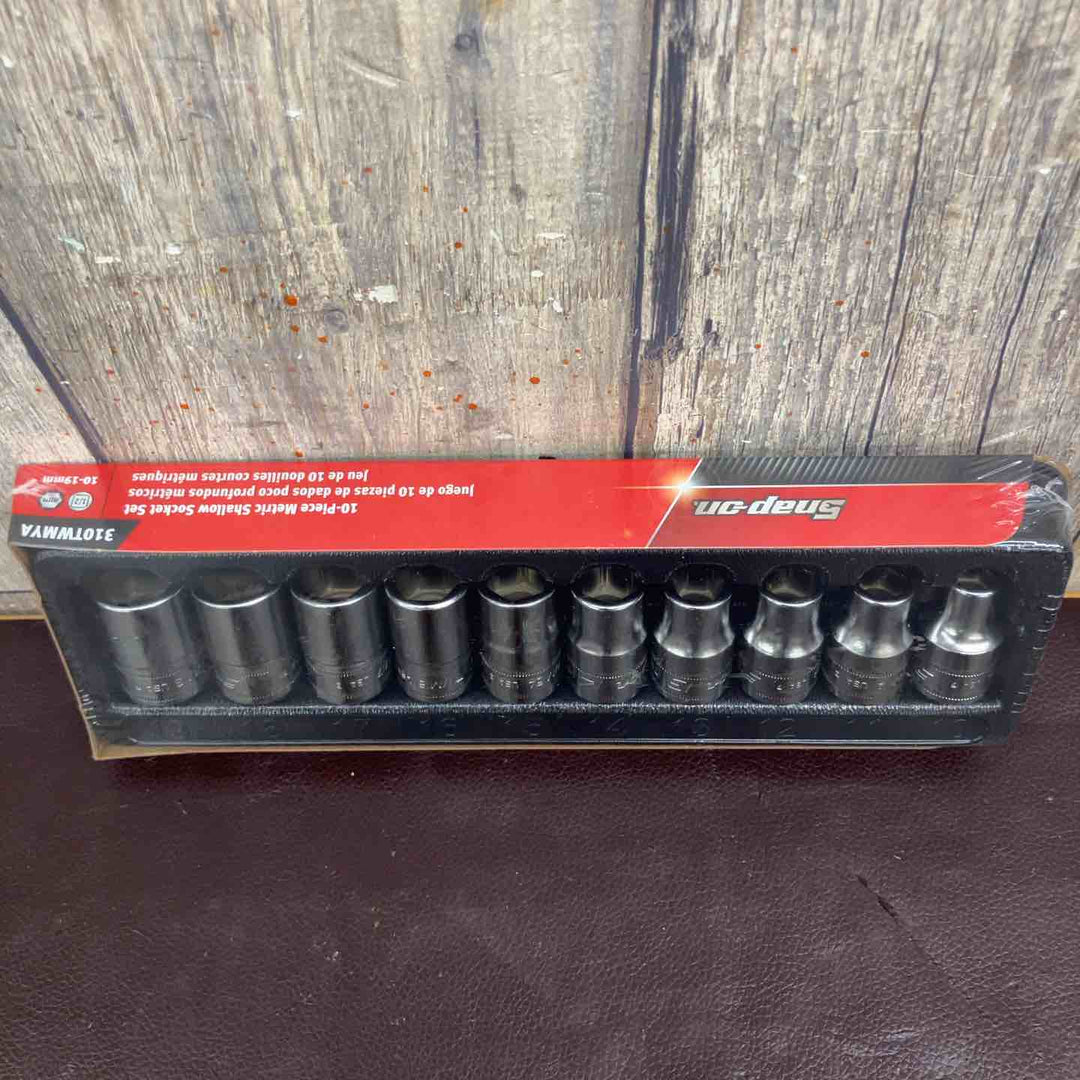【未使用(店頭展示品)】 スナップオン (Snap-on) 1/2" ソケットセット ショート 6ポイント ミリサイズ 310TWMYA 【東大和店】
