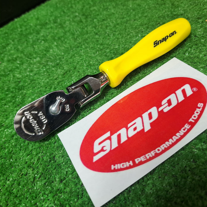 【美品】▲スナップオン(Snap-on) 3/8 ラチェット FHKFD80A (黄色)【岩槻店】
