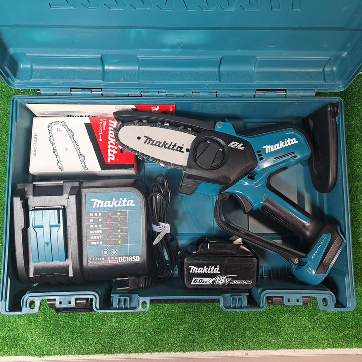 マキタ/makita 18V コードレスハンディソー MUC101DRG チェンソー 予備の替刃、ガイドバー付き【岩槻店】