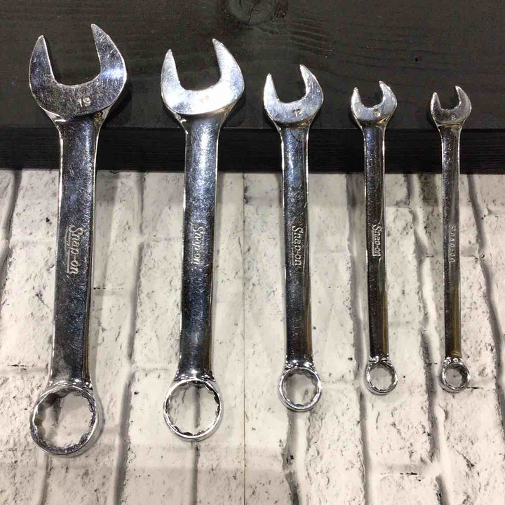 スナップオン(Snap-on) コンビネーションレンチ 5本組 OEXMシリーズ 旧ロゴ 【川口店】