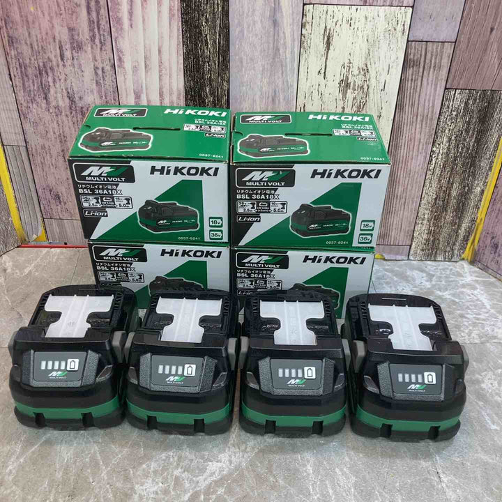 【未使用品】【純正】4個セット HiKOKI ハイコーキ マルチボルト リチウムイオンバッテリー 36V 2.5Ah BSL36A18X【八潮店】