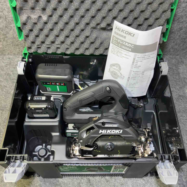 HiKOKI(ハイコーキ) 10.8V 125mm充電式丸のこ C1205DA(2LSBP) ストロングブラック 【桶川店】