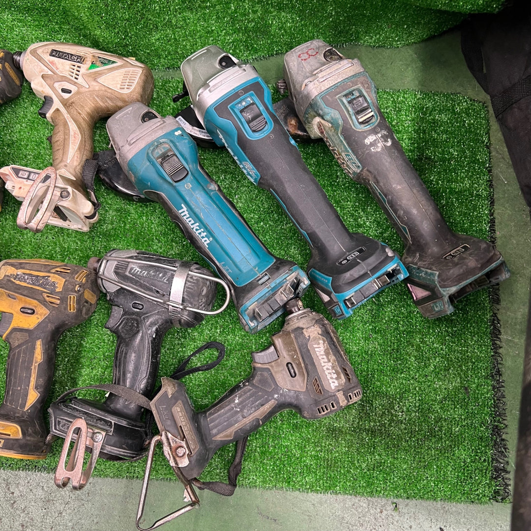 makita/HiKOKI　ｺｰﾄﾞﾚｽ 工具　18V / 14.4V インパクト / グラインダまとめて　12点　ジャンク　【桶川店】