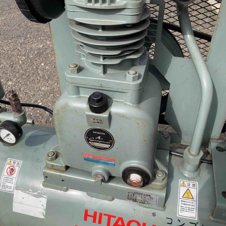 【店頭受取り限定】◇400V 日立産機(HITACHI)  2馬力エアーコンプレッサー 1.5P-9.5VP5 ベビコン 50Hz【柏店】