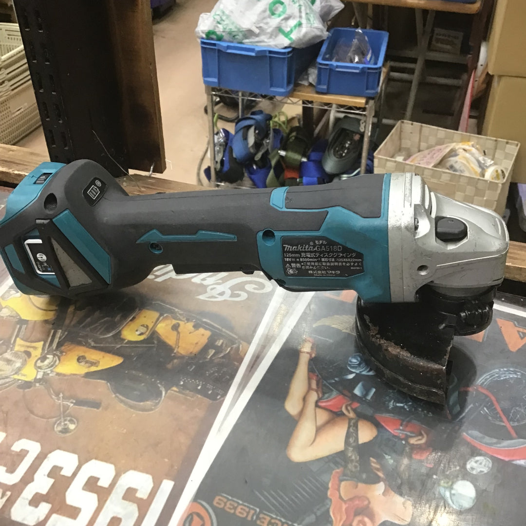 ☆マキタ(makita) 125mmコードレスディスクグラインダ GA518DZ【草加店】