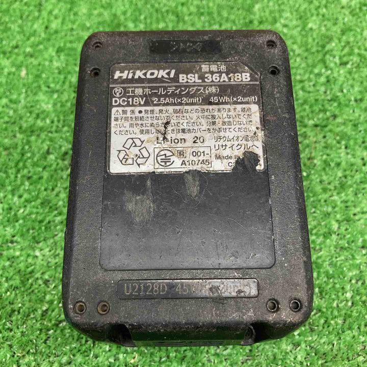 【中古品】 ハイコーキ/HIKOKI ※旧:日立工機 リチウムイオンバッテリー 36V/2.5Ah BSL36A18B 【鴻巣店】