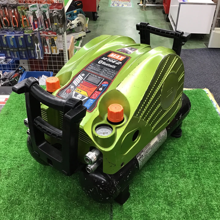 【中古】 マックス (MAX) 高圧専用エアコンプレッサー AK-HH1270E2 限定色 ブライトグリーン 【桶川店】