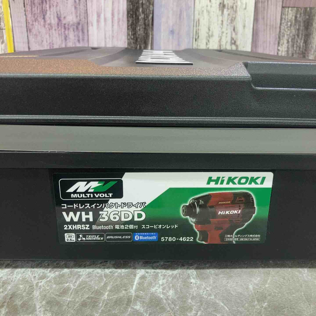【未使用品】ハイコーキ HIKOKI コードレスインパクトドライバ スコーピオンレッド WH36DD(2XHRSZ))【八潮店】