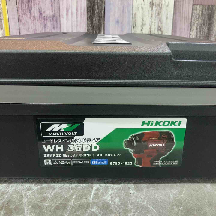 【未使用品】ハイコーキ HIKOKI コードレスインパクトドライバ スコーピオンレッド WH36DD(2XHRSZ))【八潮店】