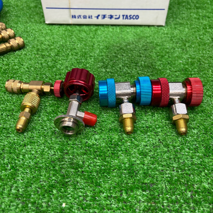 ◇TASCO ゲージマニホールドセット(チャージバルブ付) R410A/R32【電材館越谷店】