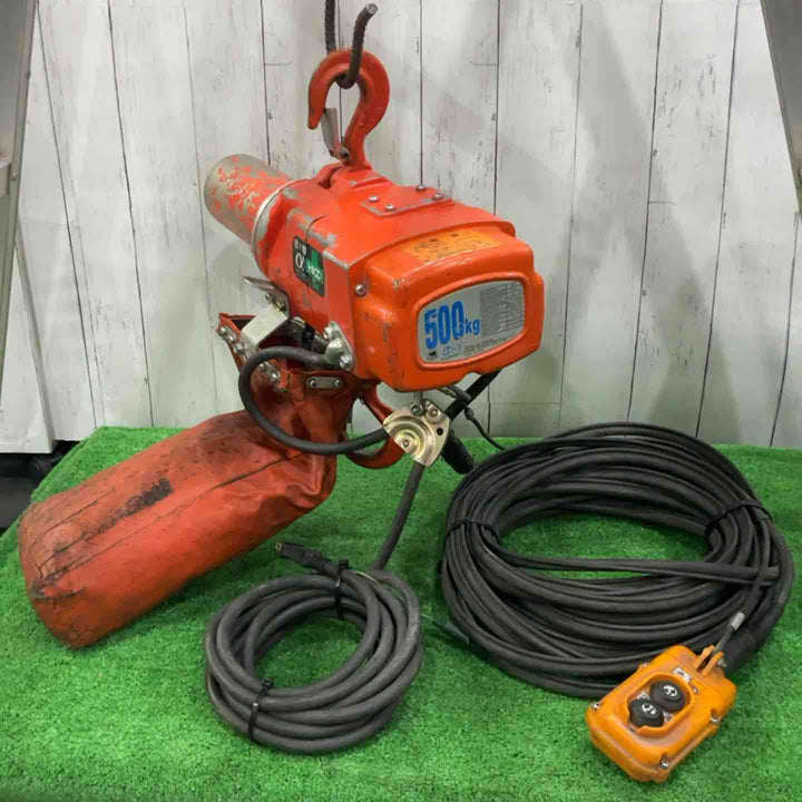【店頭受取り限定】◇象印 懸垂式小型電気チェーンブロック αSV-05 (500kg 揚程6m 無段速型)【川口店】