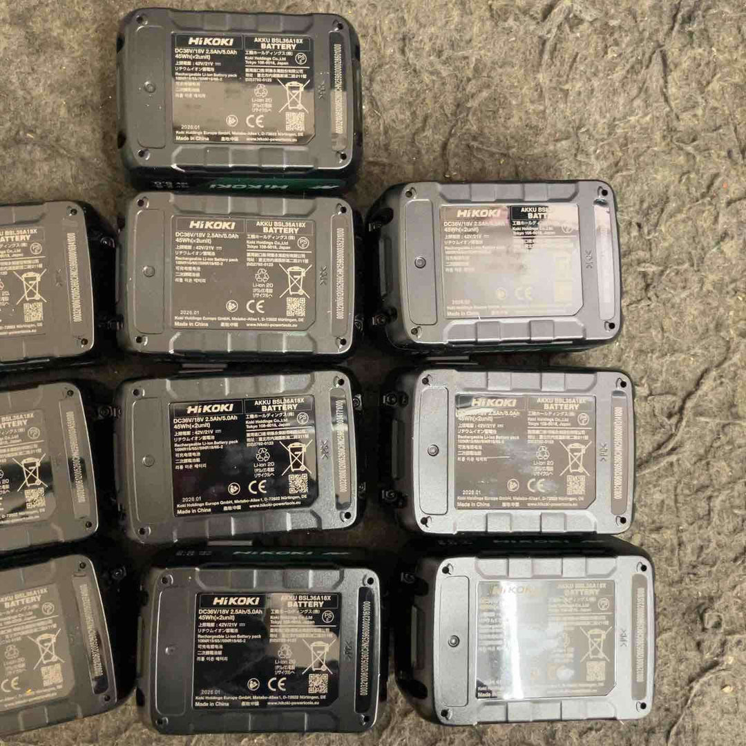 10個 ハイコーキ HIKOKI リチウムイオンバッテリー 36V 2.5Ah BSL36A18X【鴻巣店】