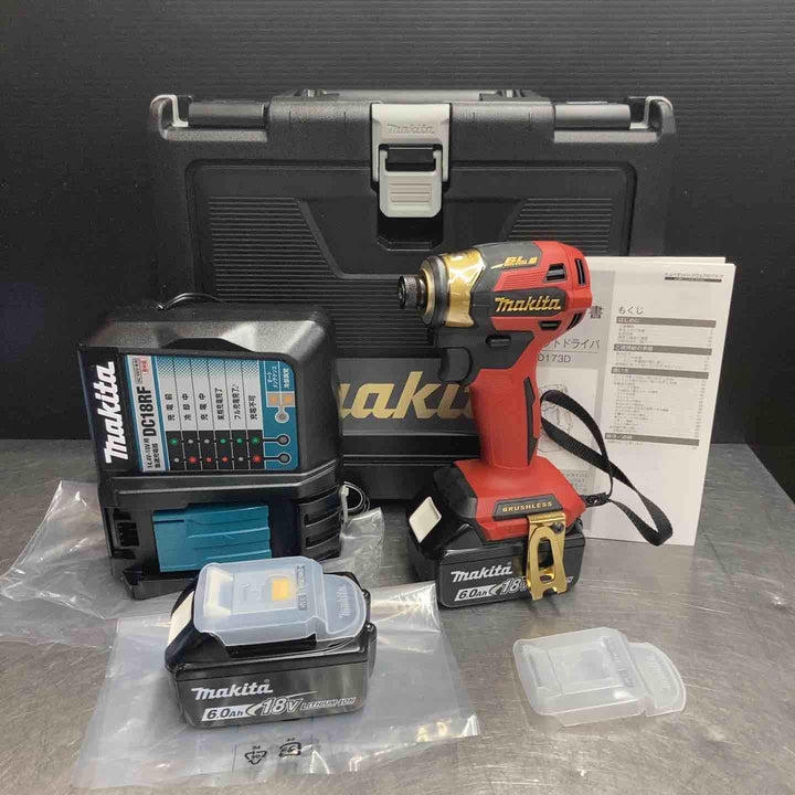 【未使用品】マキタ(makita) コードレスインパクトドライバー TD173DGXPR プレミアムレッド 20周年記念限定カラー【東大和店】