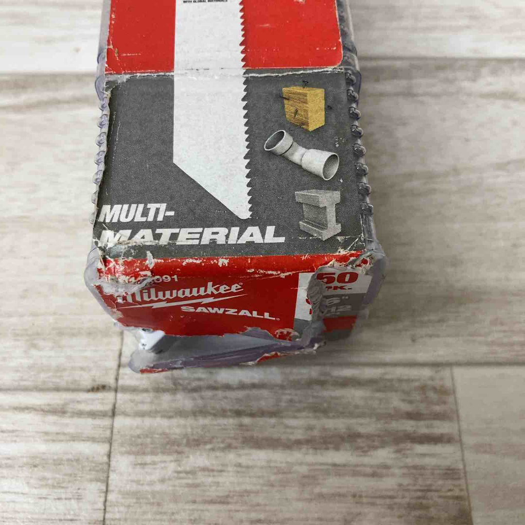 ◇ミルウォーキー(Milwaukee) 6インチ 8/12TPI レシプロソー替刃 50枚入り/48-01-6091【柏店】