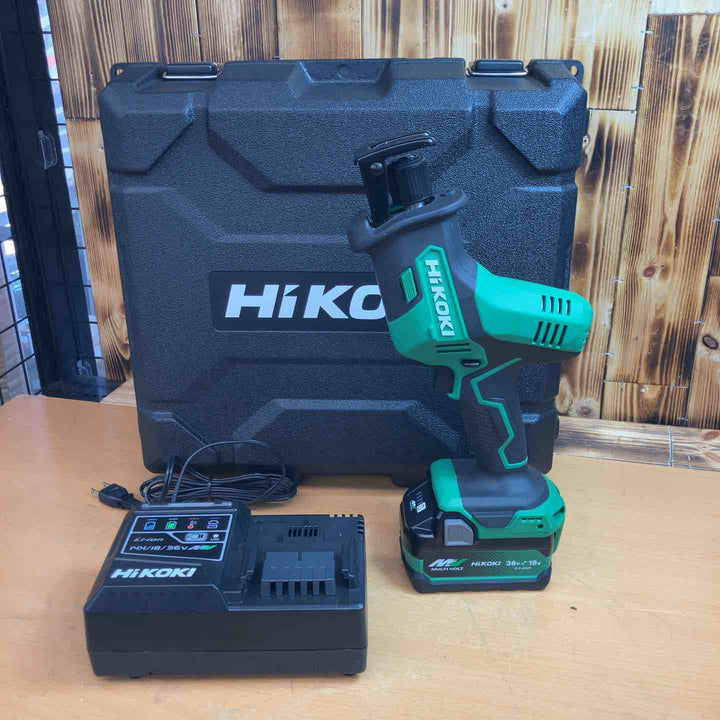 ★ハイコーキ(HIKOKI) コードレスレシプロソー CR18DA(XPZ) バッテリー 充電器付き【越谷店】