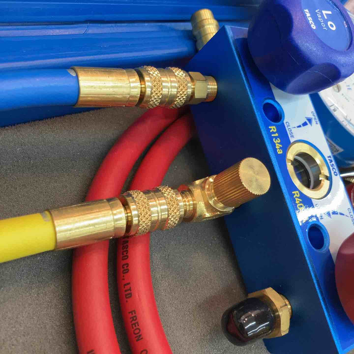 TASCO タスコ イチネン カーエアコン用 ゲージマニホールドキット TA126-2 TA141E/TA140E【八潮店】
