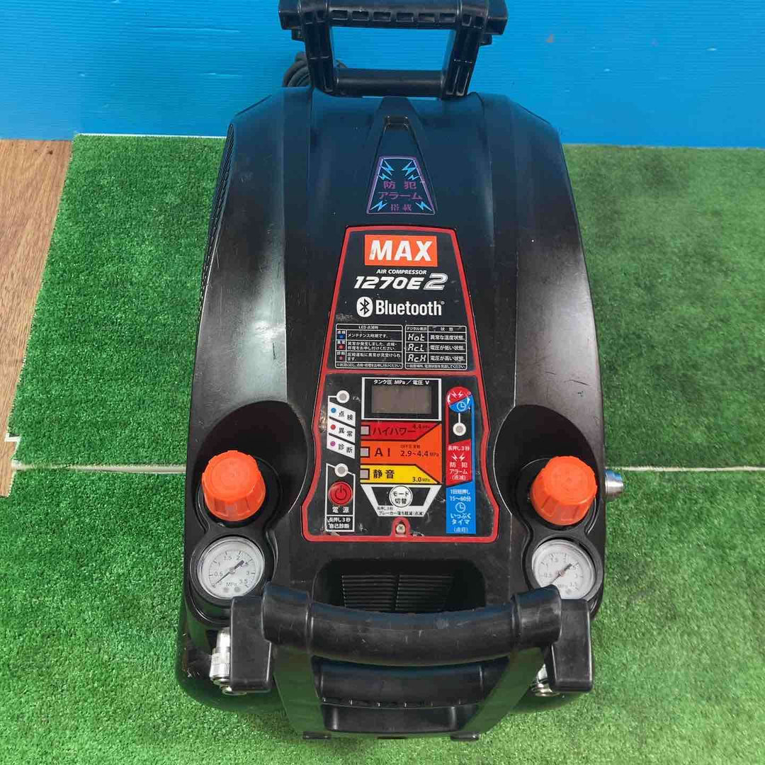 ★マックス(MAX) エアコンプレッサー AK-HH1270E2_ブラック【岩槻店】