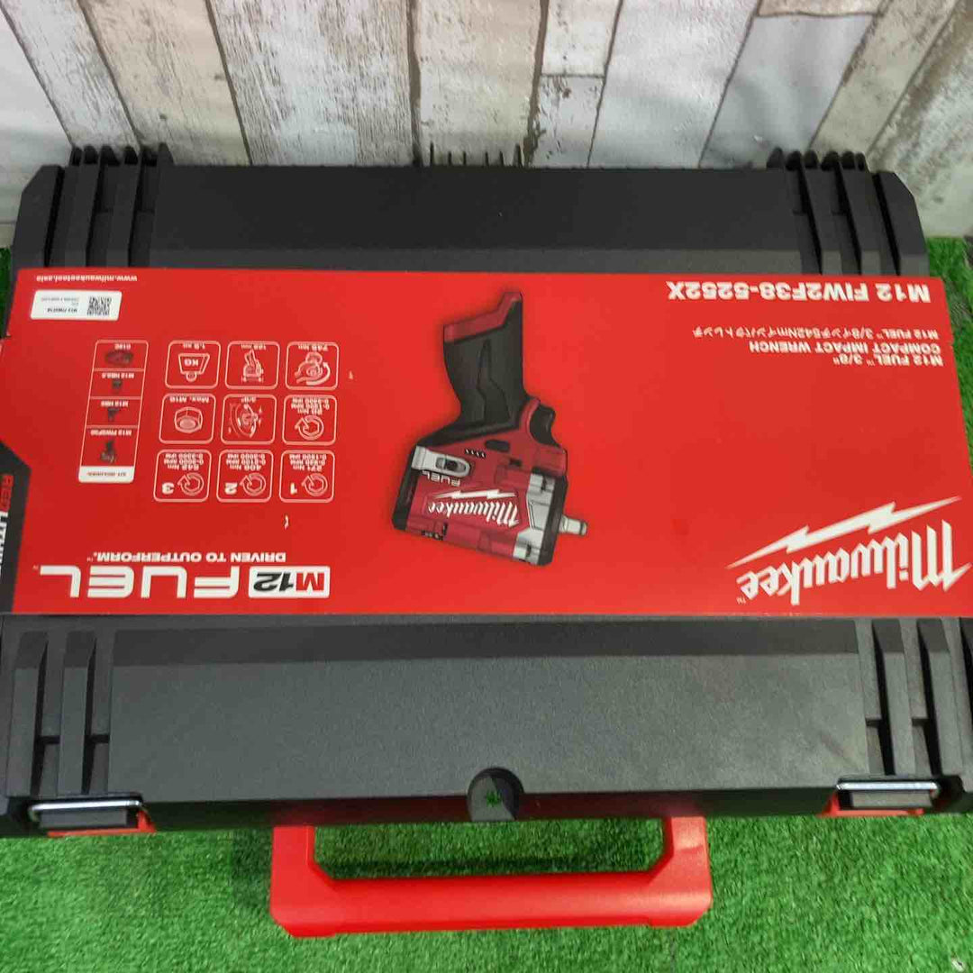 ミルウォーキー M12 FUEL 3/8インチ542Nmインパクトレンチ 5.0AH & 2.5AH キット (M12 FIW2F38-5252X JP)【町田店】