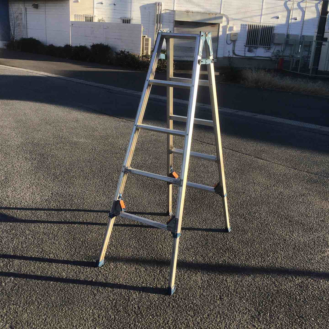 【現状品 / 店頭受取り限定】 アルインコ/ALINCO 5尺アジャスタ付きはしご兼脚立 型式不明 【鴻巣店】