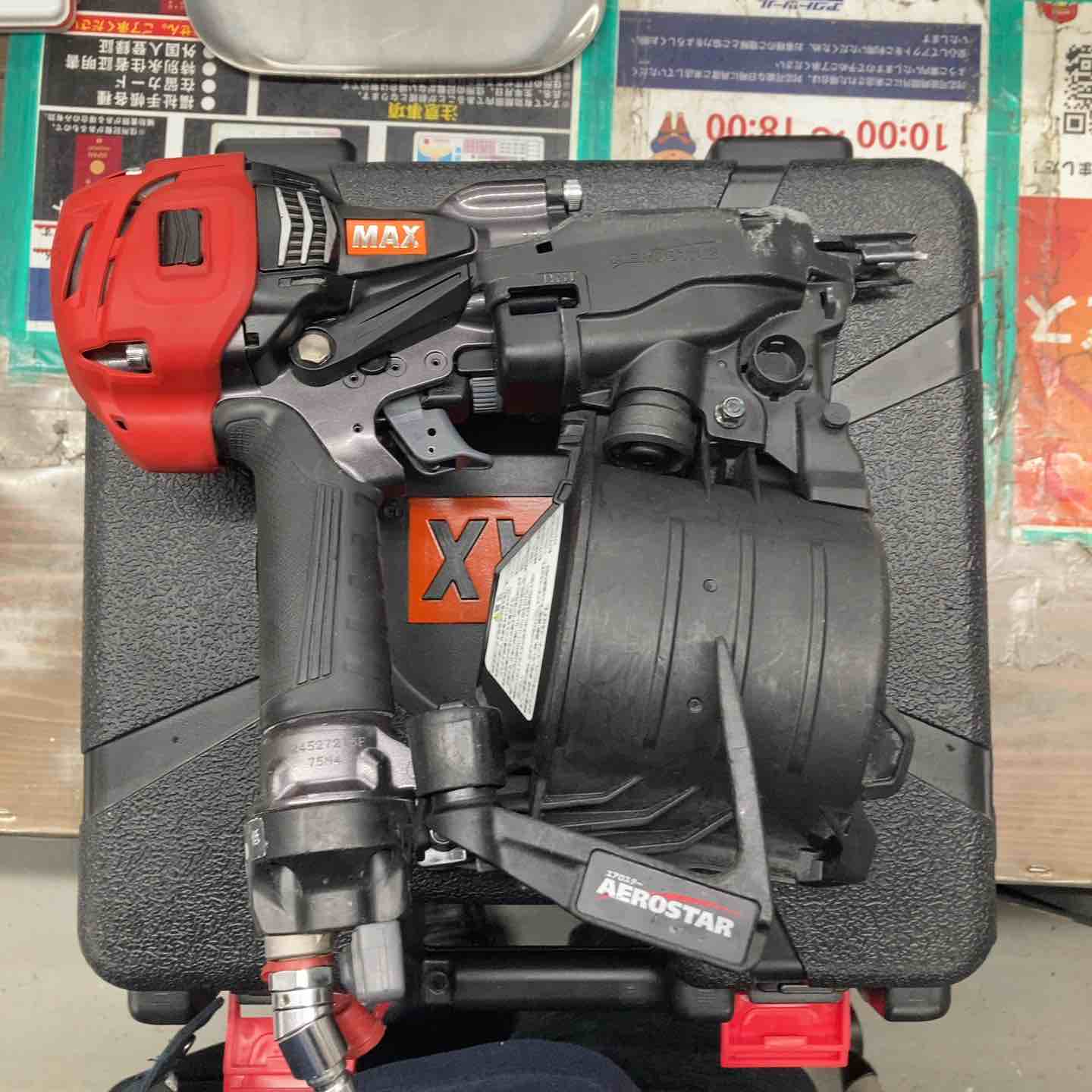 MAX HN-75N3(D) 高圧釘打ち機【市川行徳店】【店頭取引限定】【中古】管理番号：ITLV7DNYSVXI MAX HN-75N3(D)メタリックパープル【限定色】釘打ち機 スーパーネイラ