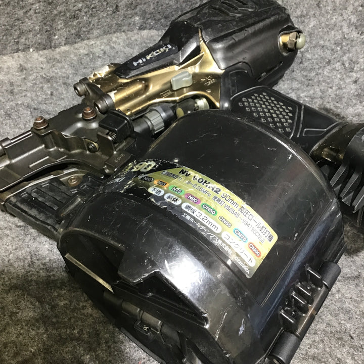 【中古品】ハイコーキ(HIKOKI ※旧:日立工機) 高圧エア釘打ち機 NV90HR2(S)【桶川店】