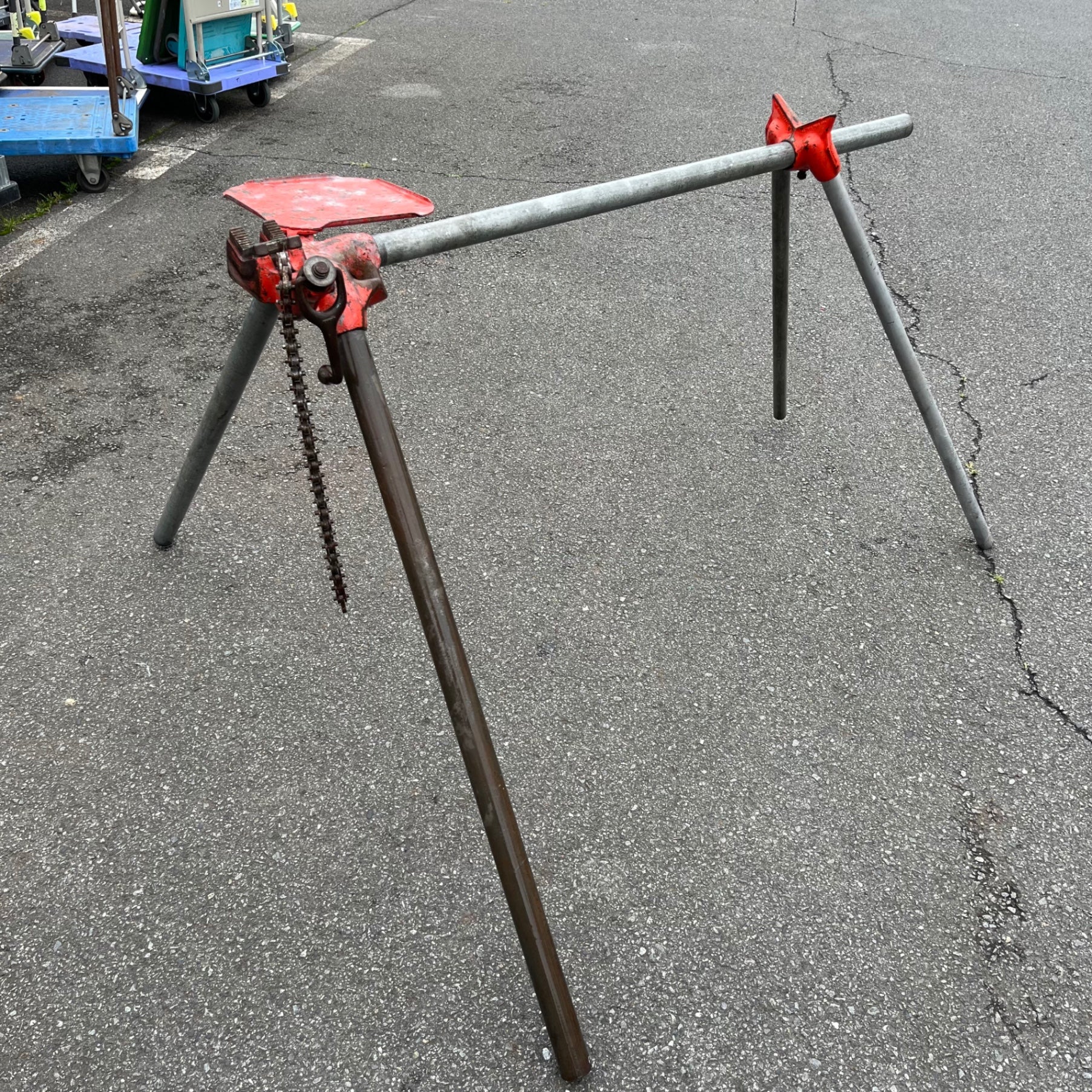中古品/店頭受取り限定】◇RIDGID/リジッド スタンドチェーンバイス