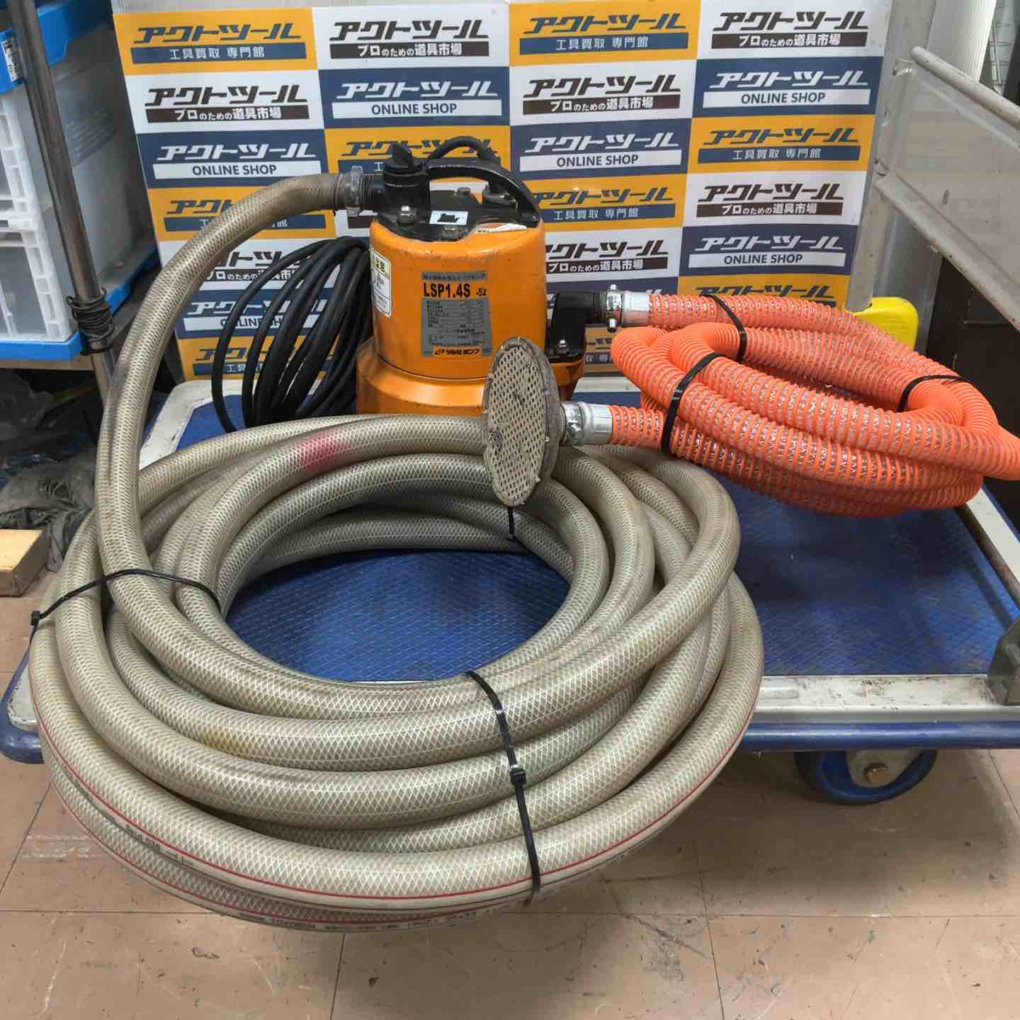 ◇ツルミ(鶴見製作所) 残水吸排水用水中ポンプ 非自動形 LSP-1.4S-52