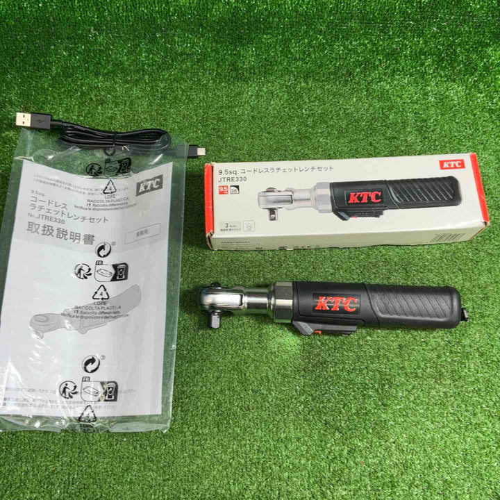 【美品】 京都機械工具(KTC) 9.5sq.コードレスラチェットレンチセット JTRE330【藤沢店】