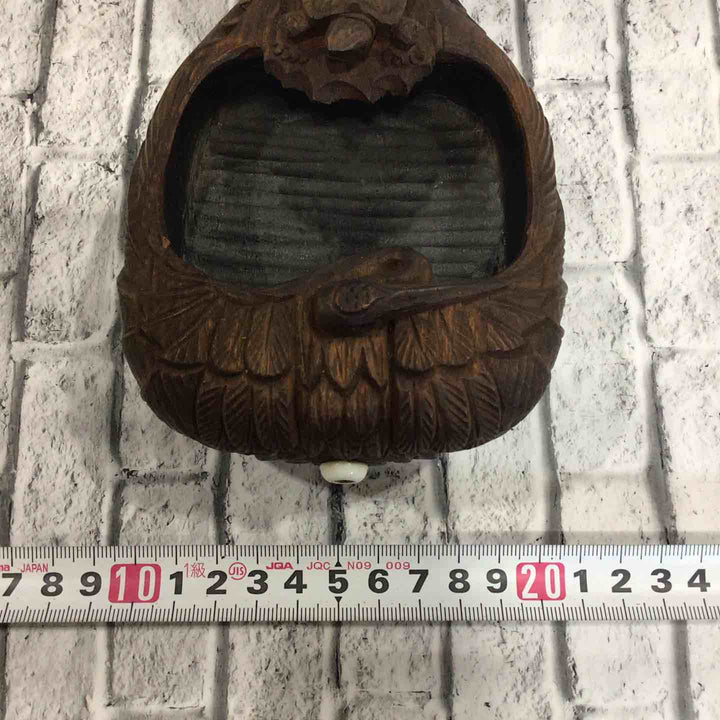 墨つぼ 墨壷 忠芳 鶴亀彫刻 【川口店】