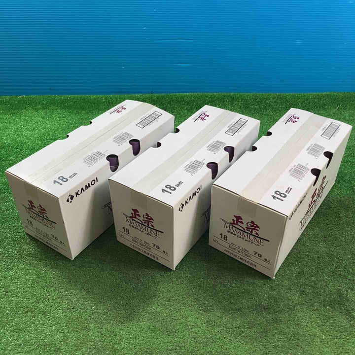 カモ井 正宗 建築塗装用 マスキングテープ 18mm×18m 70巻×3箱【岩槻店】