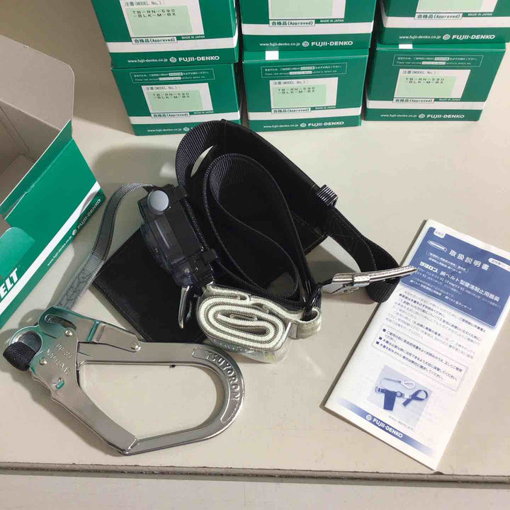 【未使用品】ツヨロン(TSUYORON) 新規格 墜落制止用器具 リトラ TB-RN-590-BLK-M-BX 10個セット【戸田店】