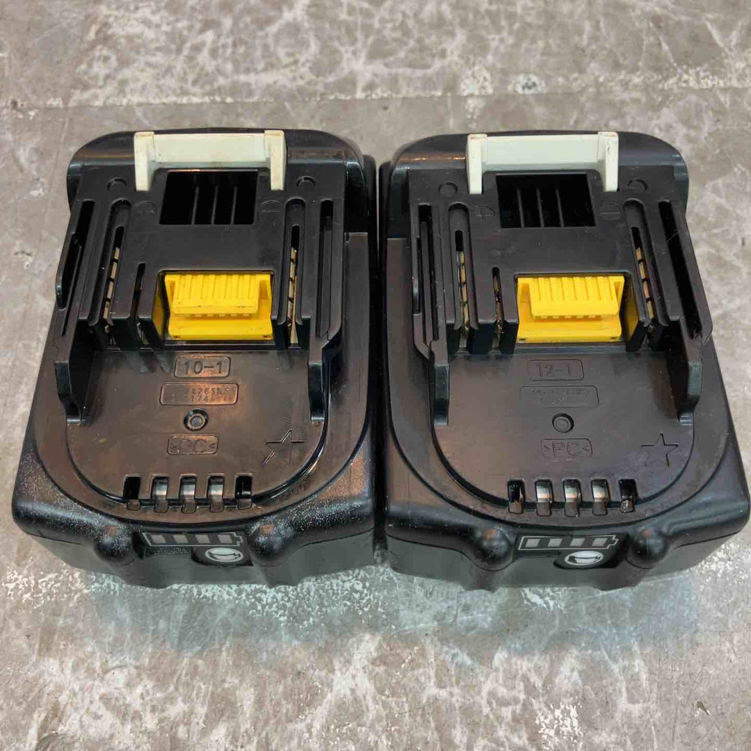 【中古品】マキタ 純正 18V 6.0Ah バッテリー BL1860B×2個 (充電20回/22回) + 急速充電器 DC18RF 計3点セット まとめ makita【八潮店】