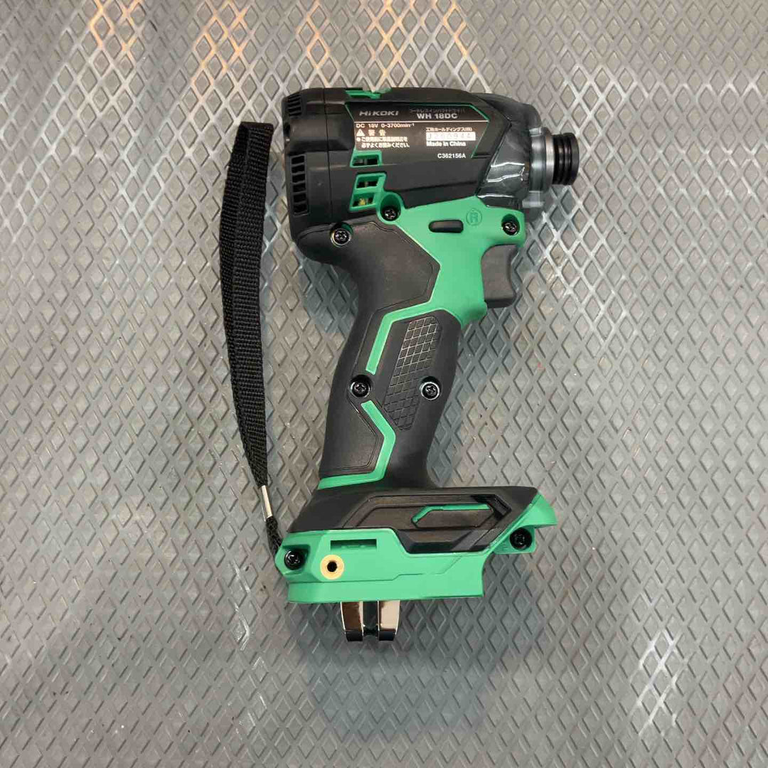 【中古品】HiKOKI(ハイコーキ) 18V 充電式 インパクトドライバ WH18DC  バッテリー1個・充電器・ケース付 WH18DC(XPZ), アグレッシブグリーン【所沢店】