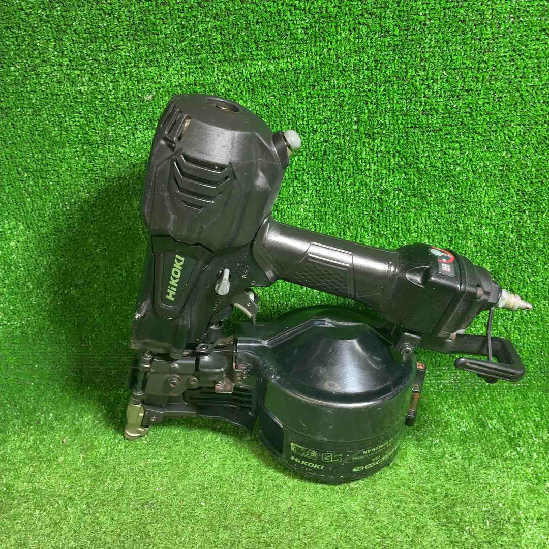 【中古品】 HiKOKI (ハイコーキ) 高圧ロール釘打機 アブソリュートブラック パワー切替機構・エアダスタ付 NV65HR2(SAB) 【藤沢店】