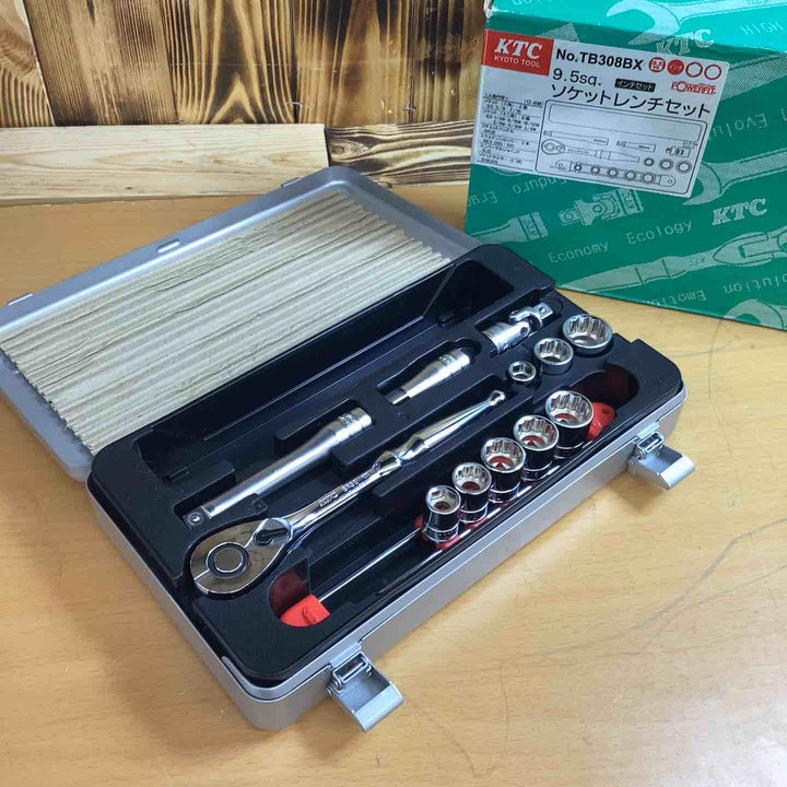 ◇KTC 9.5sq.ソケットレンチセット12点 TB308BX【越谷店】