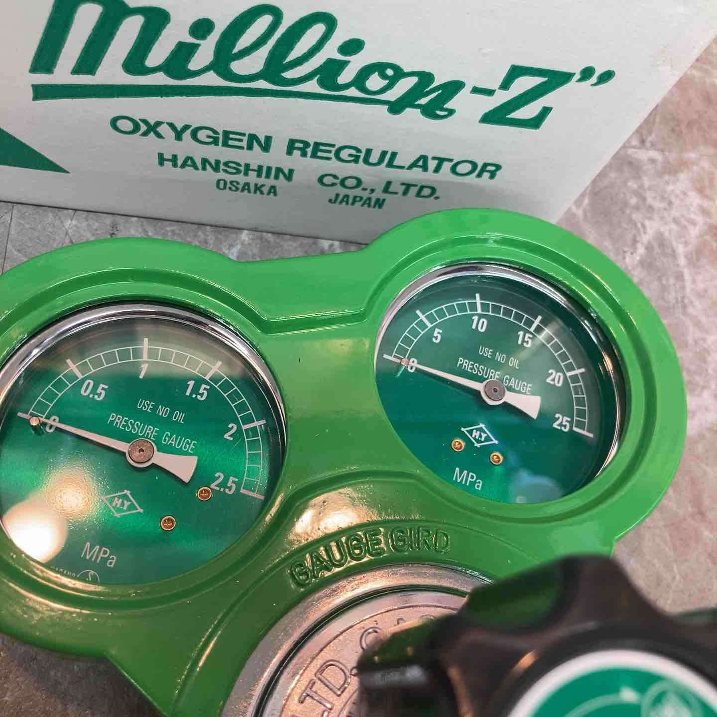 アセチレン 酸素 調整器 セット ハンシン ミリオン-Z 酸素調整器・ミリオン-Z アセチレン調整器 セット