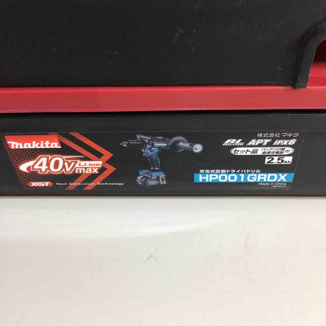 【未使用品】★純正バッテリー2個&充電器付き フルセット★マキタ(makita) コードレス振動ドリルドライバー HP001GRDX【戸田店】