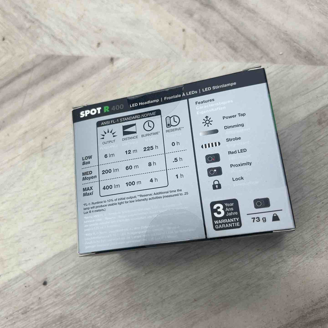 Black Diamond スポット400-R グラファイト コンパクト 充電式 【越谷店】