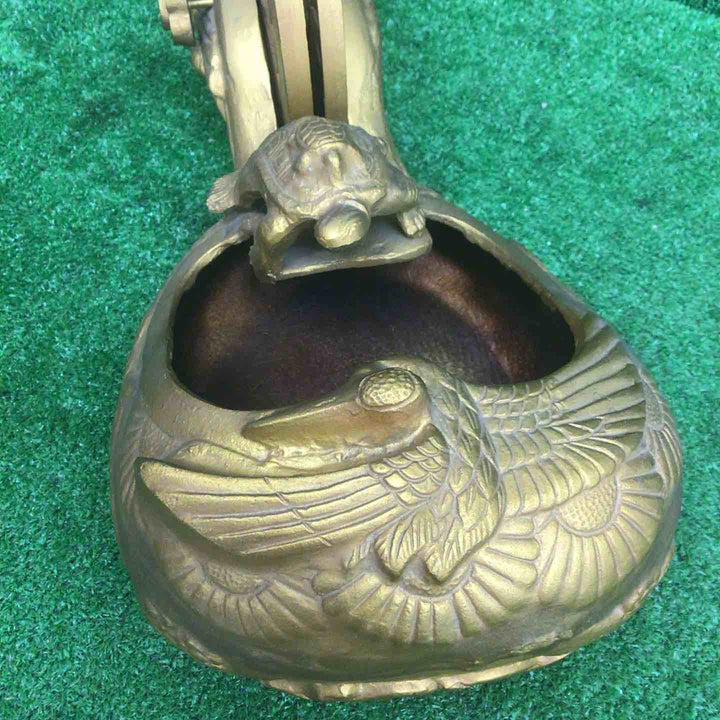 【現状品】 墨壺 1尺5寸 木製金色 インテリア 【鴻巣店】