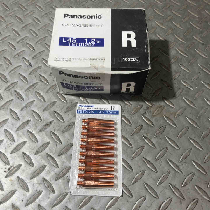 Panasonic パナソニック CO2・MAG溶接用チップ L45 1.2mm TET01297 R 100個入り【草加店】