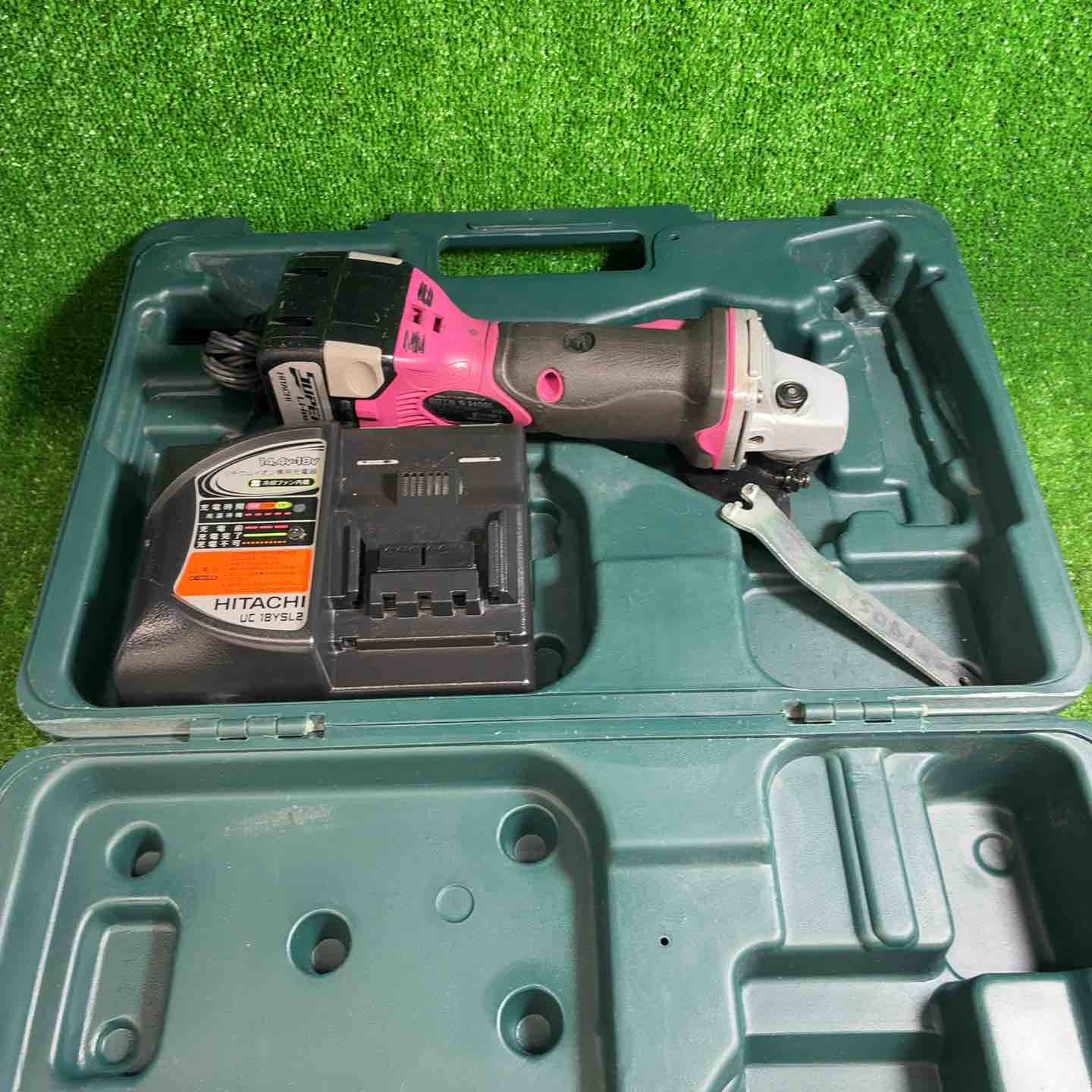 日立 G14DBVL ディスクグラインダー【野田愛宕店】【店頭取引限定】【中古】管理番号：IT24UTXS0JPR ハイコーキ(日立工機) コードレスディスクグラインダ G14DBVL(LYPK)(R