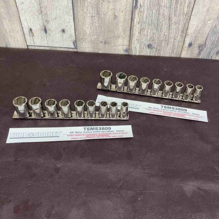 【中古美品】 ウィリアムズ(WILLIAMS)  3/8 (9.5mm) ターボソケットセット 9個セット TSMS3809×2セットまとめ 【東大和店】